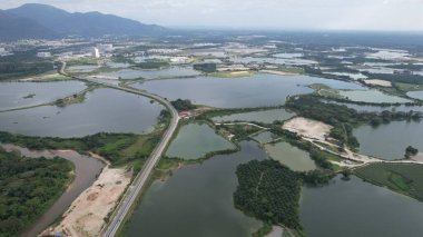 Terk Edilmiş Kampar Tin Madenlerinin Hava Görüntüsü, Perak Malezya