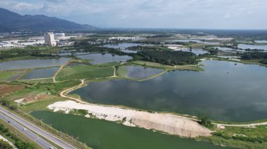 Terk Edilmiş Kampar Tin Madenlerinin Hava Görüntüsü, Perak Malezya