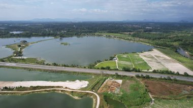 Terk Edilmiş Kampar Tin Madenlerinin Hava Görüntüsü, Perak Malezya