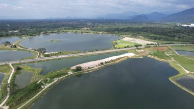 Terk Edilmiş Kampar Tin Madenlerinin Hava Görüntüsü, Perak Malezya