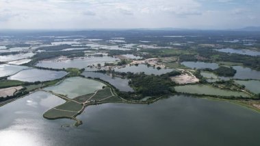 Terk Edilmiş Kampar Tin Madenlerinin Hava Görüntüsü, Perak Malezya