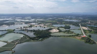 Terk Edilmiş Kampar Tin Madenlerinin Hava Görüntüsü, Perak Malezya