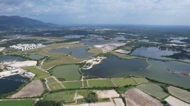 Terk Edilmiş Kampar Tin Madenlerinin Hava Görüntüsü, Perak Malezya