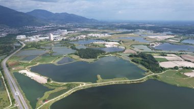 Terk Edilmiş Kampar Tin Madenlerinin Hava Görüntüsü, Perak Malezya