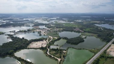 Terk Edilmiş Kampar Tin Madenlerinin Hava Görüntüsü, Perak Malezya