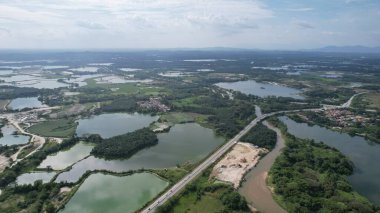 Terk Edilmiş Kampar Tin Madenlerinin Hava Görüntüsü, Perak Malezya