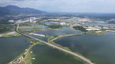 Terk Edilmiş Kampar Tin Madenlerinin Hava Görüntüsü, Perak Malezya