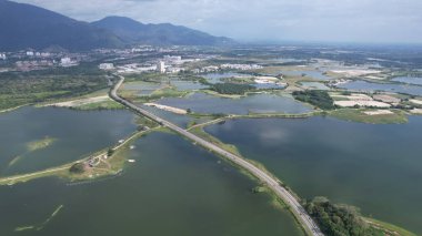 Terk Edilmiş Kampar Tin Madenlerinin Hava Görüntüsü, Perak Malezya