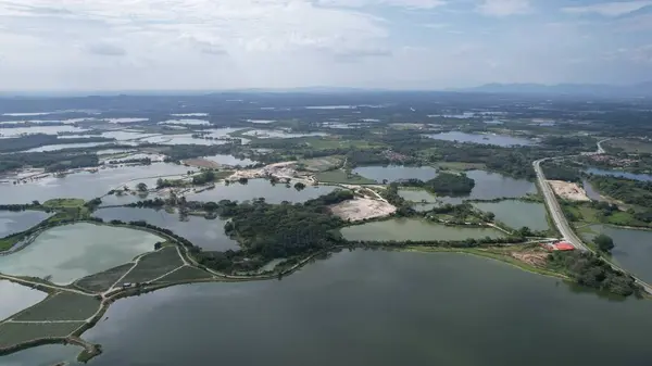 Terk Edilmiş Kampar Tin Madenlerinin Hava Görüntüsü, Perak Malezya