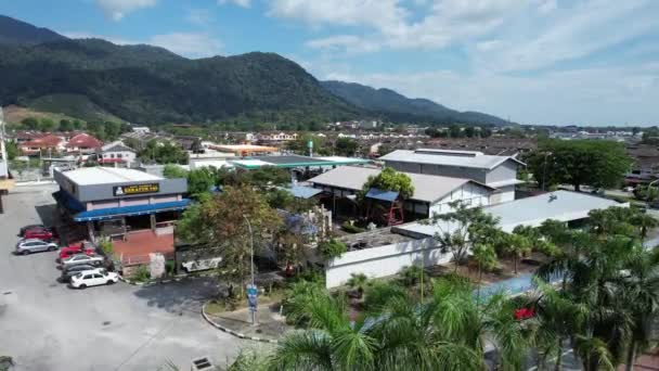 Luftaufnahme Der Verlassenen Zinnminen Von Kampar Perak Malaysia — Stockvideo