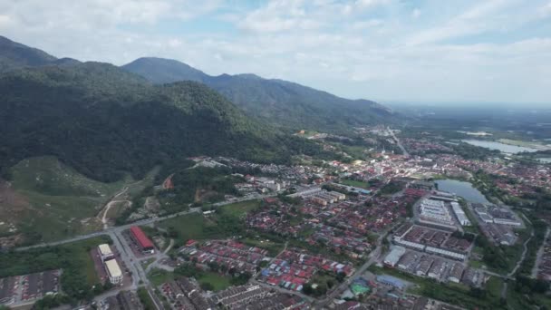 Вид Воздуха Заброшенные Железные Рудники Кампара Перак Малайзия — стоковое видео