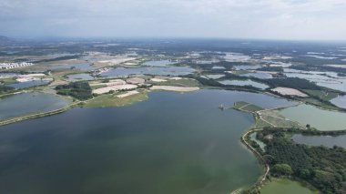 Terk Edilmiş Kampar Tin Madenlerinin Hava Görüntüsü, Perak Malezya