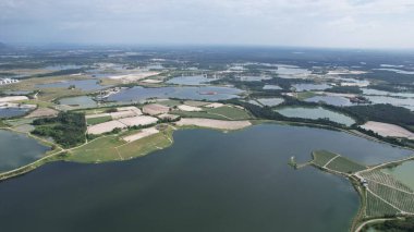 Terk Edilmiş Kampar Tin Madenlerinin Hava Görüntüsü, Perak Malezya