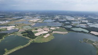 Terk Edilmiş Kampar Tin Madenlerinin Hava Görüntüsü, Perak Malezya