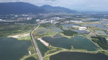 Terk Edilmiş Kampar Tin Madenlerinin Hava Görüntüsü, Perak Malezya