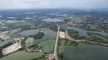 Terk Edilmiş Kampar Tin Madenlerinin Hava Görüntüsü, Perak Malezya