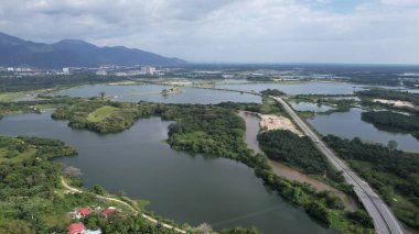 Terk Edilmiş Kampar Tin Madenlerinin Hava Görüntüsü, Perak Malezya
