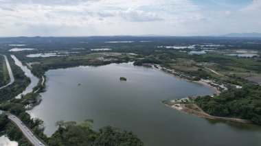 Terk Edilmiş Kampar Tin Madenlerinin Hava Görüntüsü, Perak Malezya