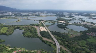 Terk Edilmiş Kampar Tin Madenlerinin Hava Görüntüsü, Perak Malezya