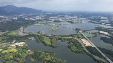 Terk Edilmiş Kampar Tin Madenlerinin Hava Görüntüsü, Perak Malezya