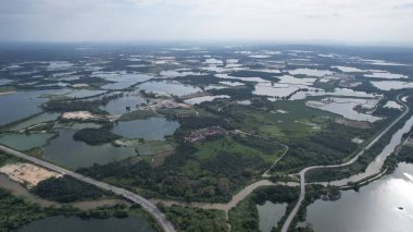 Terk Edilmiş Kampar Tin Madenlerinin Hava Görüntüsü, Perak Malezya