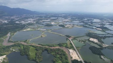 Terk Edilmiş Kampar Tin Madenlerinin Hava Görüntüsü, Perak Malezya