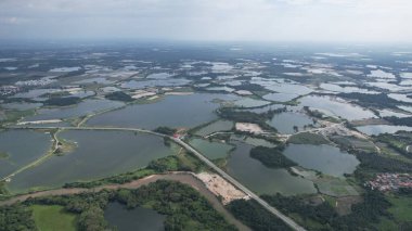 Terk Edilmiş Kampar Tin Madenlerinin Hava Görüntüsü, Perak Malezya