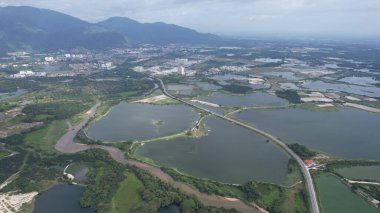 Terk Edilmiş Kampar Tin Madenlerinin Hava Görüntüsü, Perak Malezya