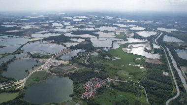 Terk Edilmiş Kampar Tin Madenlerinin Hava Görüntüsü, Perak Malezya