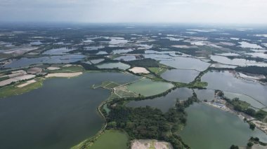 Terk Edilmiş Kampar Tin Madenlerinin Hava Görüntüsü, Perak Malezya