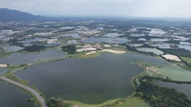Terk Edilmiş Kampar Tin Madenlerinin Hava Görüntüsü, Perak Malezya