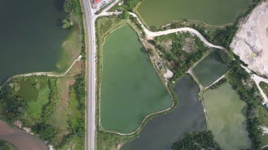 Terk Edilmiş Kampar Tin Madenlerinin Hava Görüntüsü, Perak Malezya