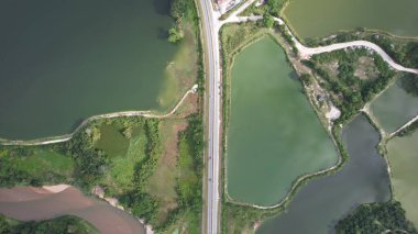 Terk Edilmiş Kampar Tin Madenlerinin Hava Görüntüsü, Perak Malezya