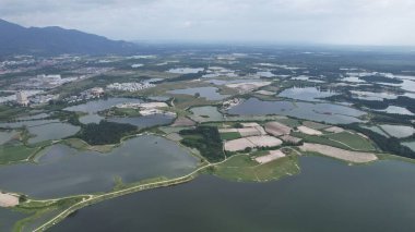 Terk Edilmiş Kampar Tin Madenlerinin Hava Görüntüsü, Perak Malezya
