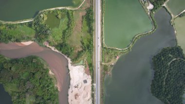 Terk Edilmiş Kampar Tin Madenlerinin Hava Görüntüsü, Perak Malezya