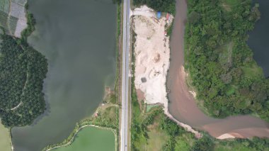 Terk Edilmiş Kampar Tin Madenlerinin Hava Görüntüsü, Perak Malezya