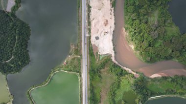Terk Edilmiş Kampar Tin Madenlerinin Hava Görüntüsü, Perak Malezya