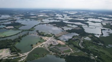 Terk Edilmiş Kampar Tin Madenlerinin Hava Görüntüsü, Perak Malezya