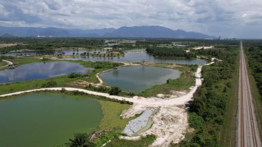 Terk Edilmiş Kampar Tin Madenlerinin Hava Görüntüsü, Perak Malezya