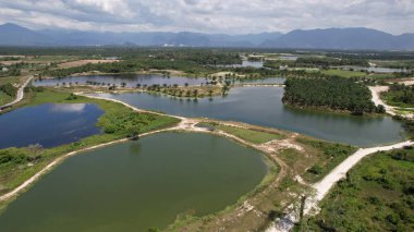 Terk Edilmiş Kampar Tin Madenlerinin Hava Görüntüsü, Perak Malezya