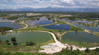 Terk Edilmiş Kampar Tin Madenlerinin Hava Görüntüsü, Perak Malezya