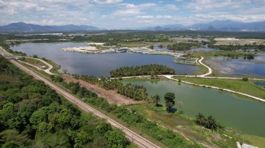Terk Edilmiş Kampar Tin Madenlerinin Hava Görüntüsü, Perak Malezya