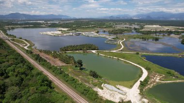 Terk Edilmiş Kampar Tin Madenlerinin Hava Görüntüsü, Perak Malezya