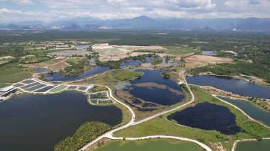 Terk Edilmiş Kampar Tin Madenlerinin Hava Görüntüsü, Perak Malezya