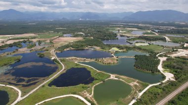 Terk Edilmiş Kampar Tin Madenlerinin Hava Görüntüsü, Perak Malezya