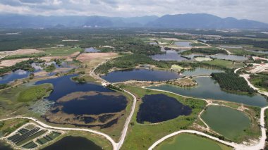 Terk Edilmiş Kampar Tin Madenlerinin Hava Görüntüsü, Perak Malezya