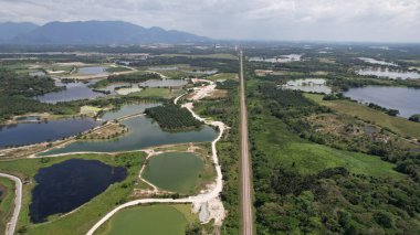 Terk Edilmiş Kampar Tin Madenlerinin Hava Görüntüsü, Perak Malezya