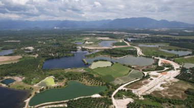 Terk Edilmiş Kampar Tin Madenlerinin Hava Görüntüsü, Perak Malezya