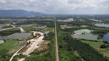 Terk Edilmiş Kampar Tin Madenlerinin Hava Görüntüsü, Perak Malezya