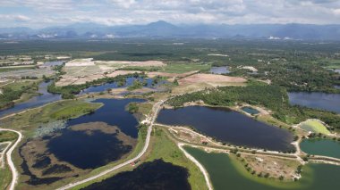 Terk Edilmiş Kampar Tin Madenlerinin Hava Görüntüsü, Perak Malezya
